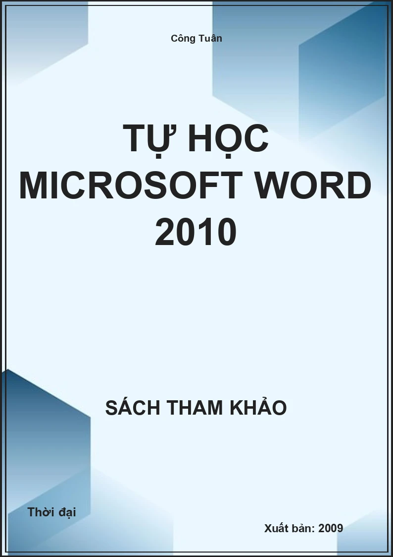 Tự học Microsoft Word 2010