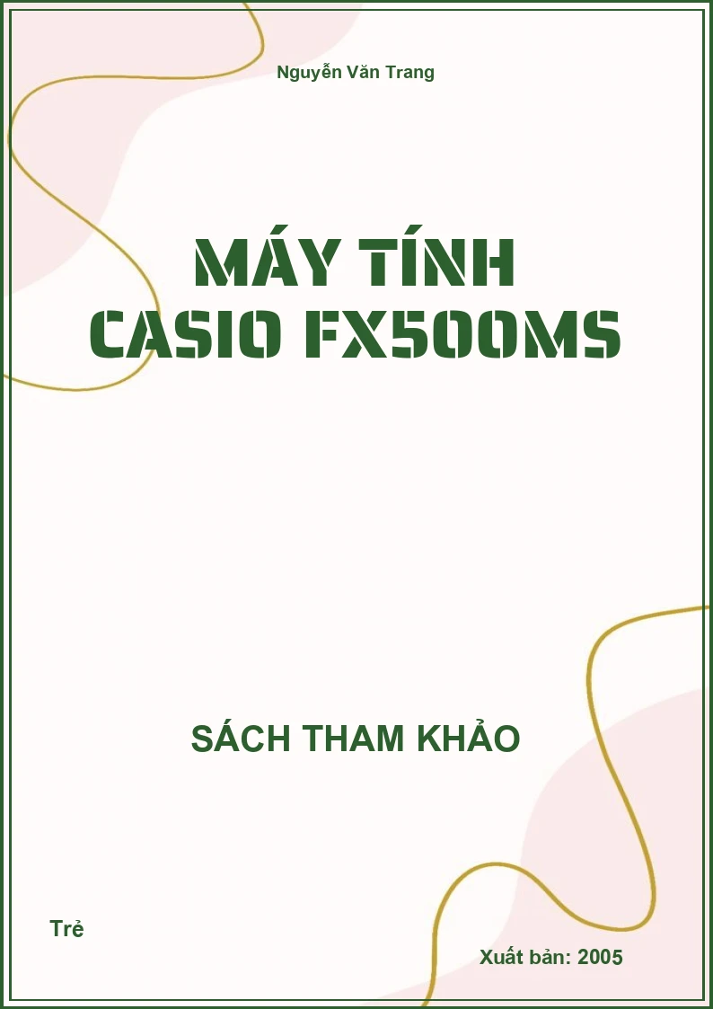 Máy tính casio fx500ms