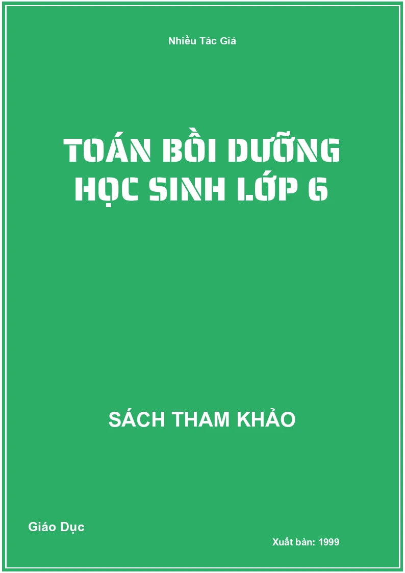 Toán bồi dưỡng học sinh lớp 6