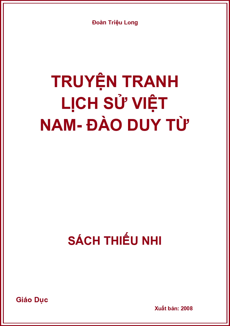 Truyện tranh Lịch Sử Việt Nam- Đào Duy Từ