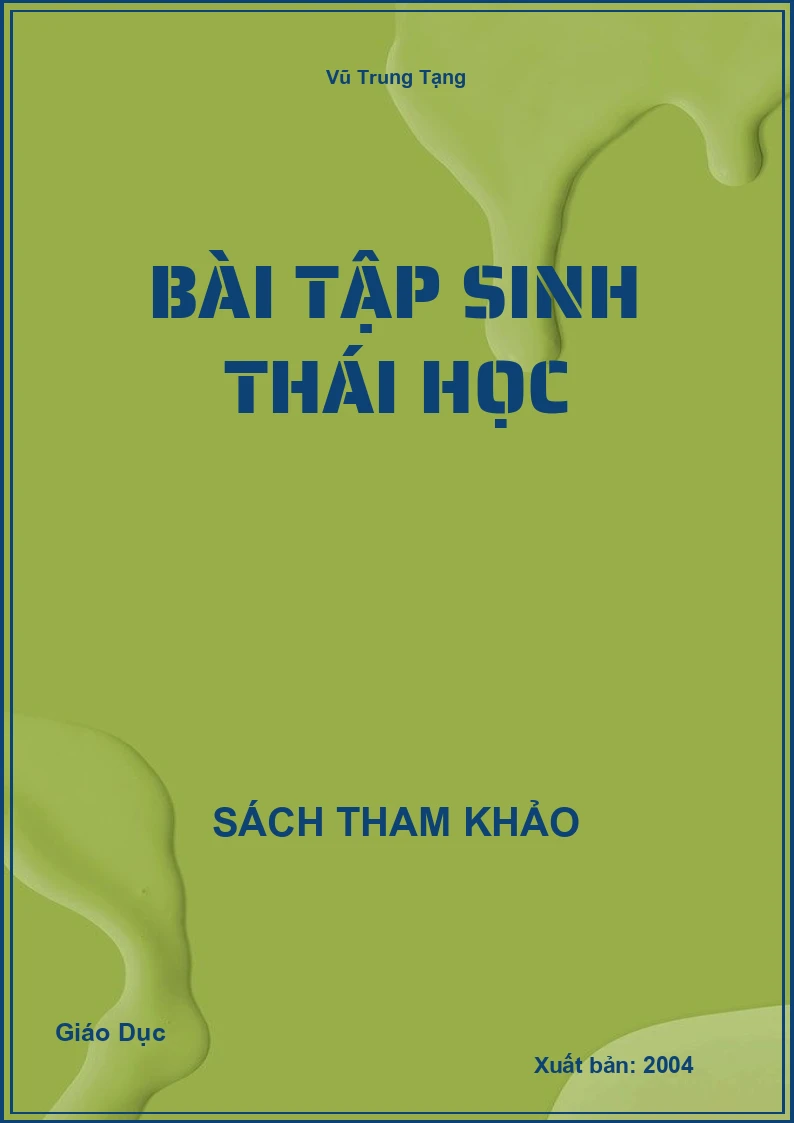 Bài tập sinh thái học