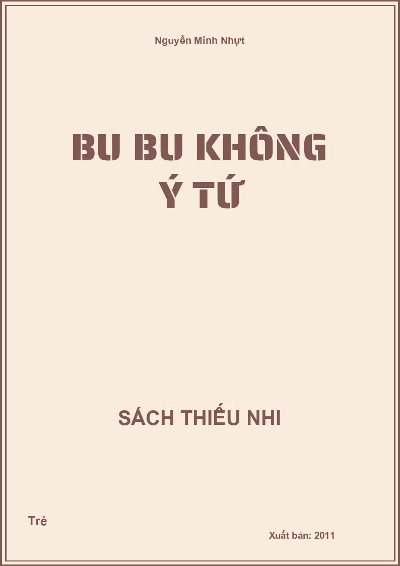 Bu bu không ý tứ