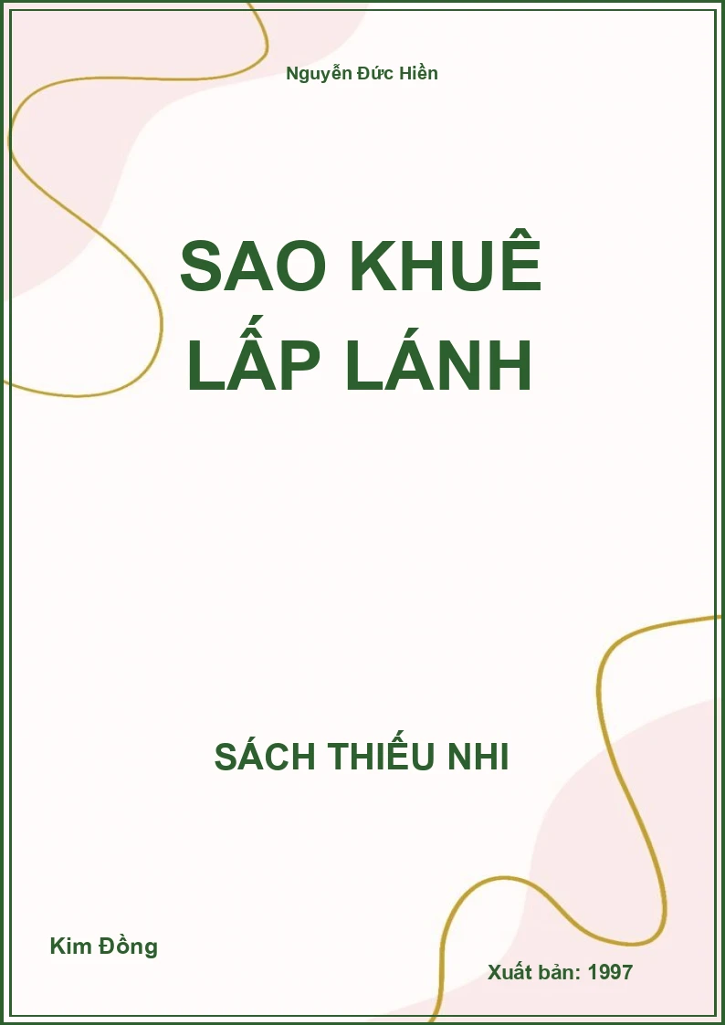 Sao khuê lấp lánh