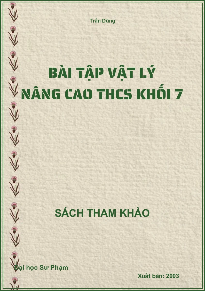 Bài tập Vật Lý nâng cao THCS khối 7