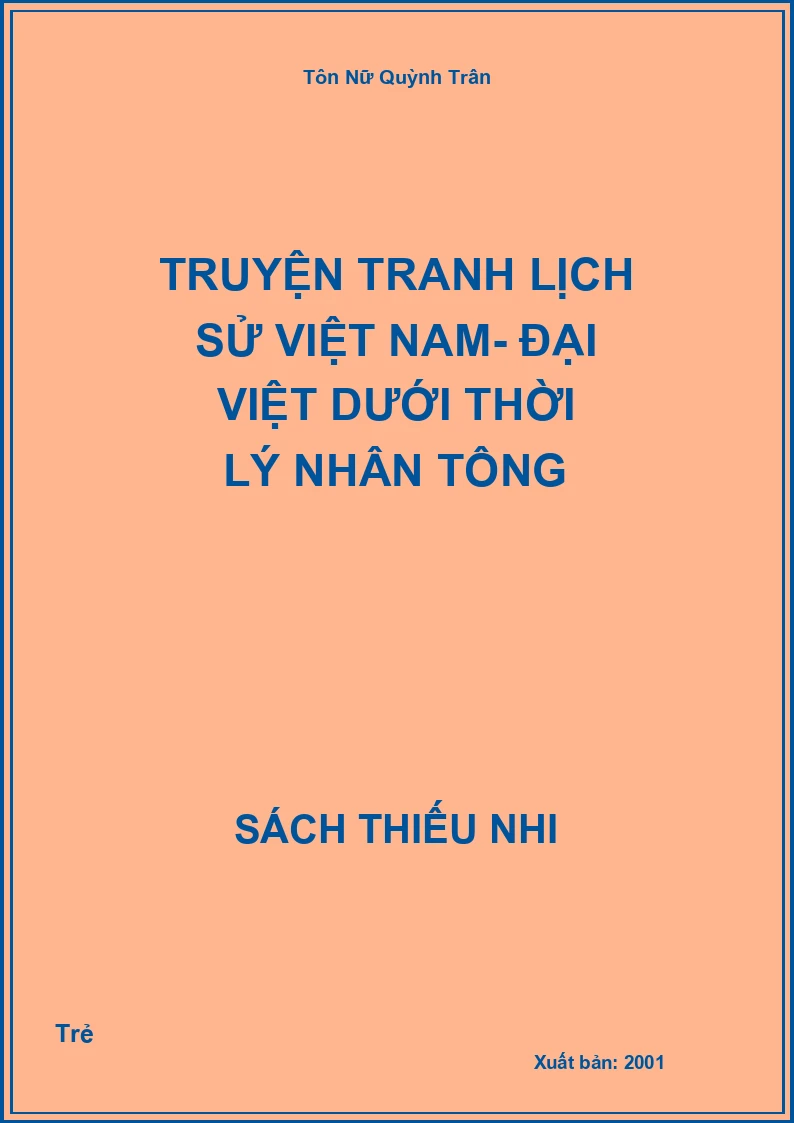 Truyện tranh Lịch Sử Việt Nam- Đại việt dưới thời Lý Nhân Tông