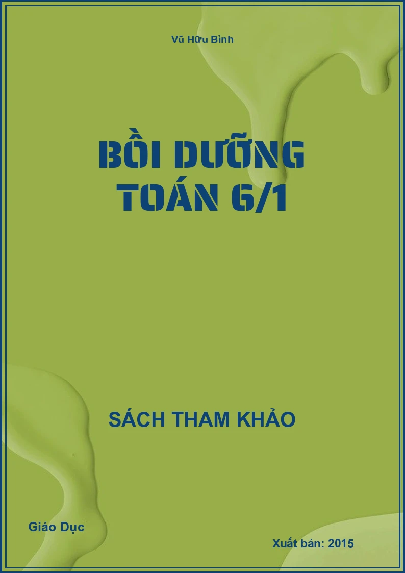 Bồi dưỡng Toán 6 - Tập 1
