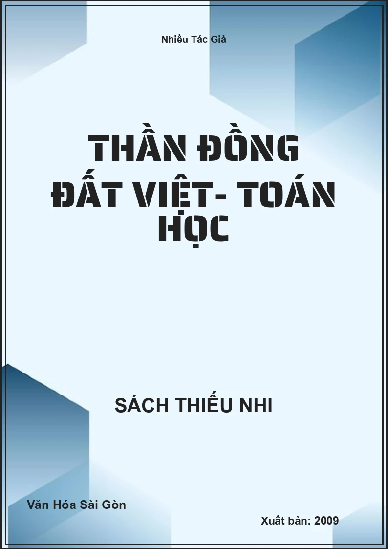 Thần đồng đất Việt- toán học