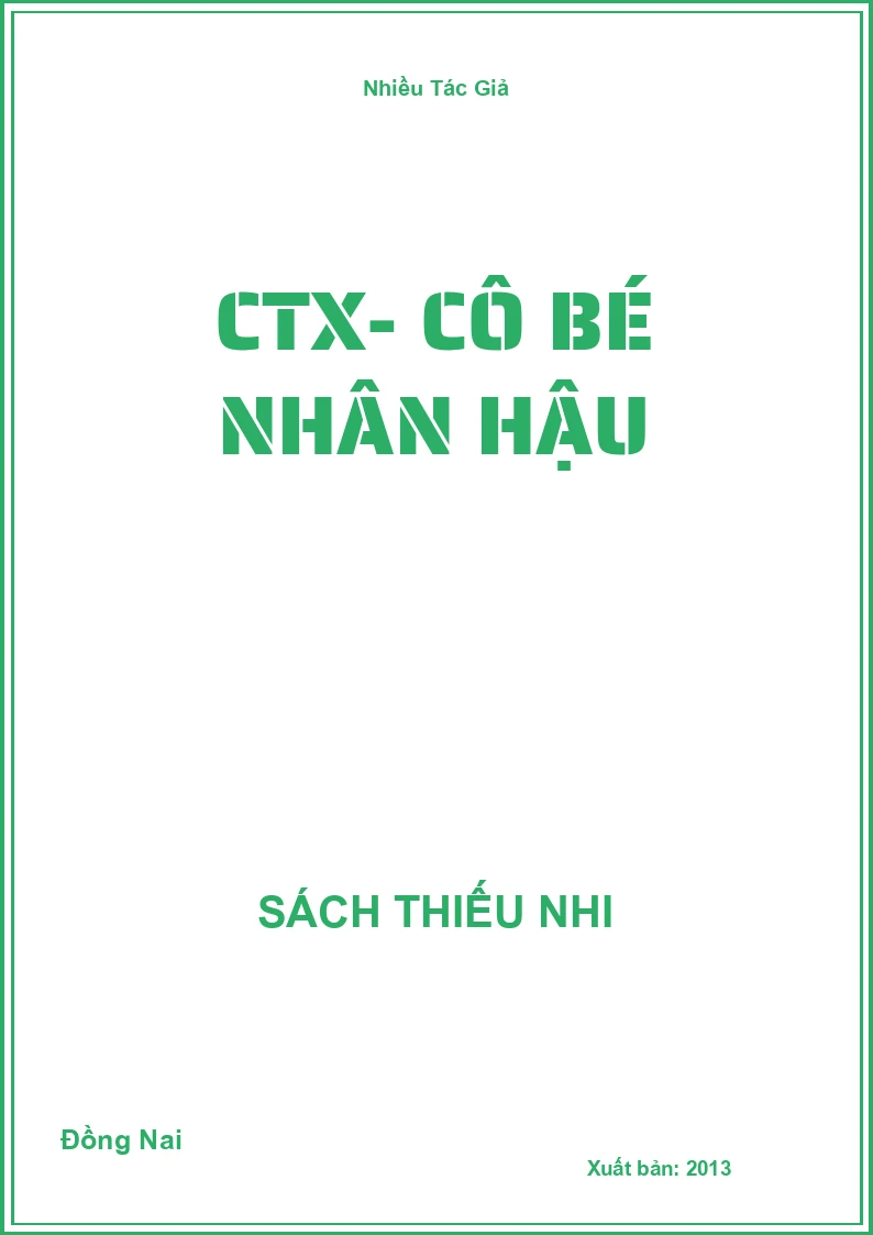 CTX- Cô bé nhân hậu