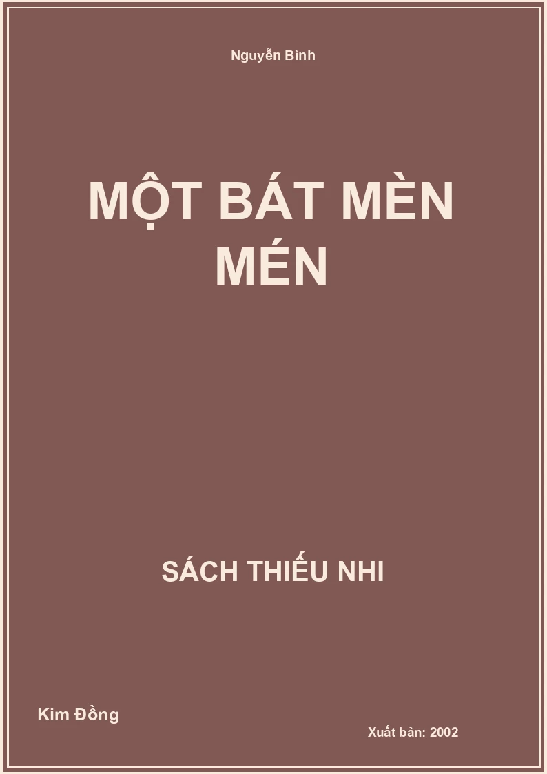 Một bát mèn mén