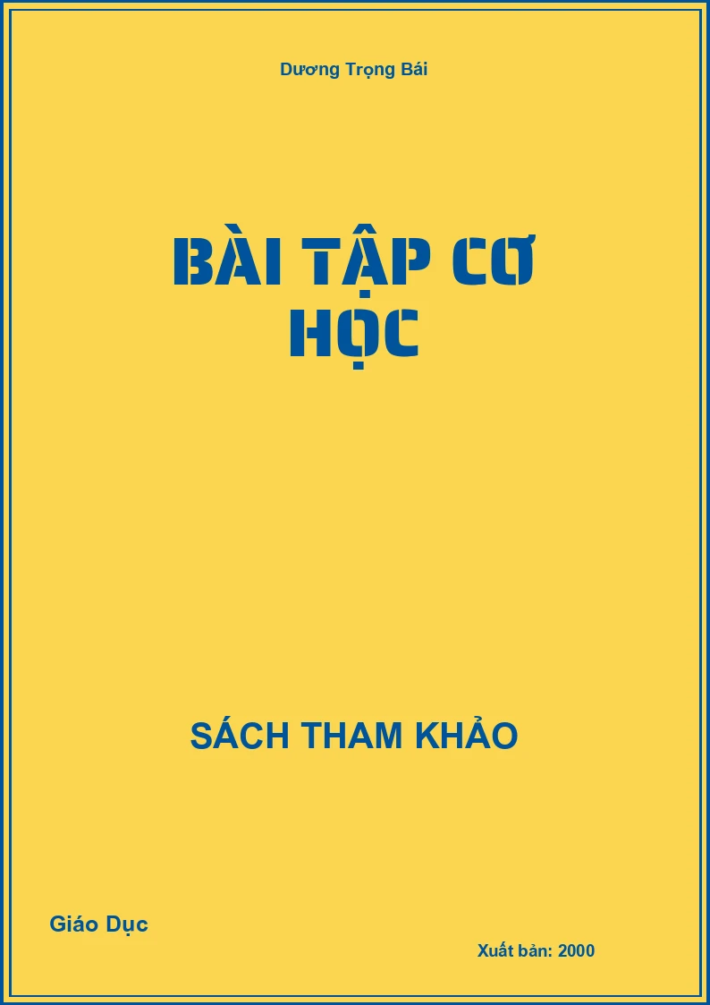 Bài tập cơ học
