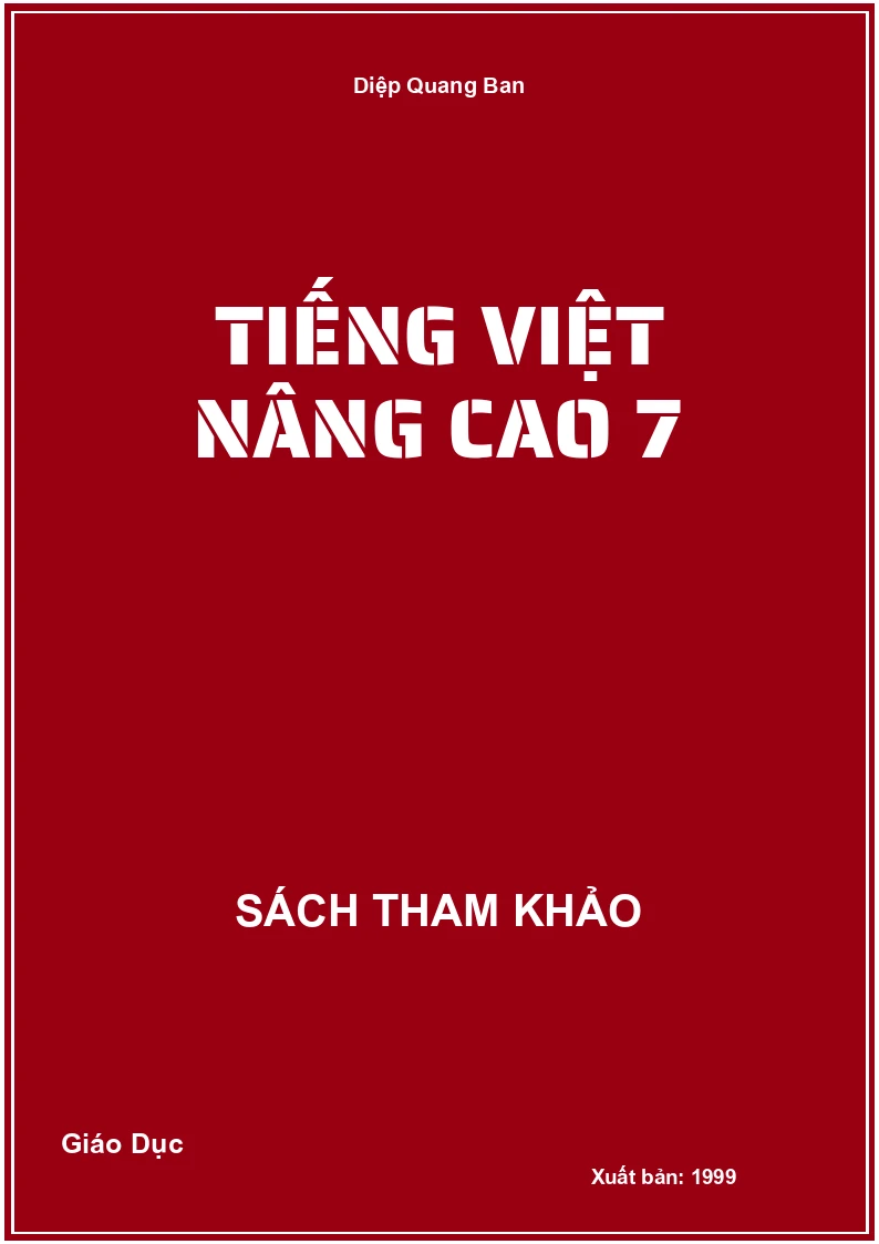 Tiếng việt nâng cao 7