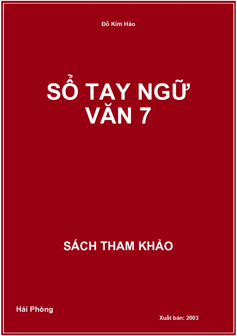 Sổ tay Ngữ Văn 7