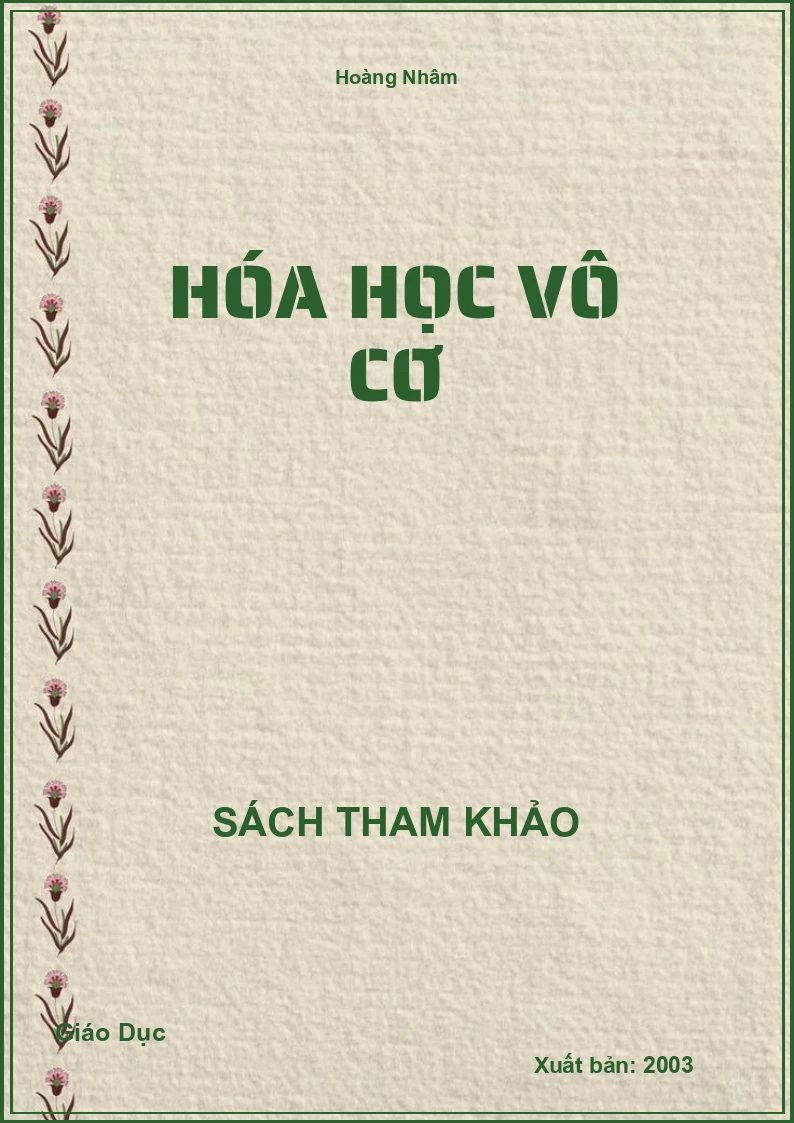 Hóa Học vô cơ