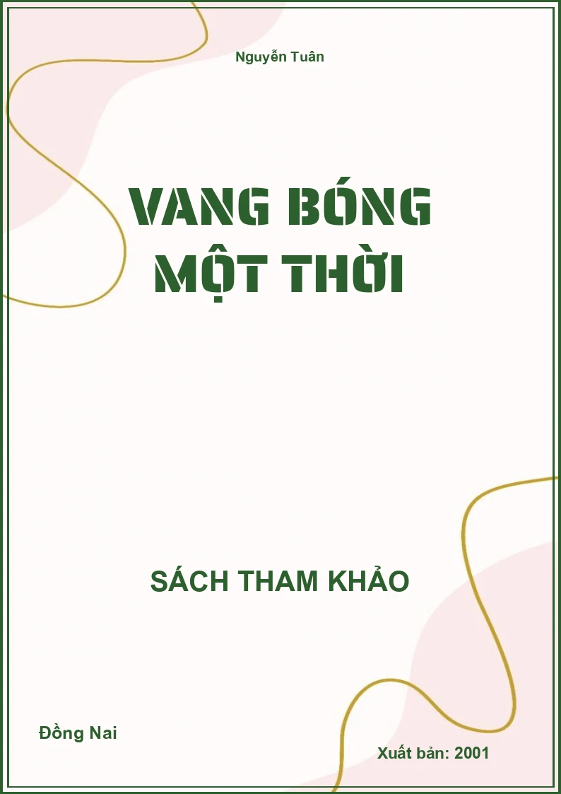 Vang bóng một thời