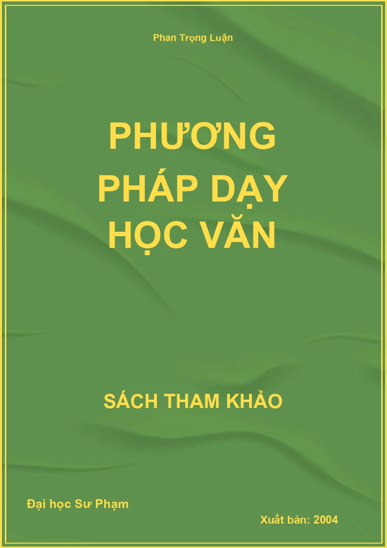 Phương Pháp dạy học văn