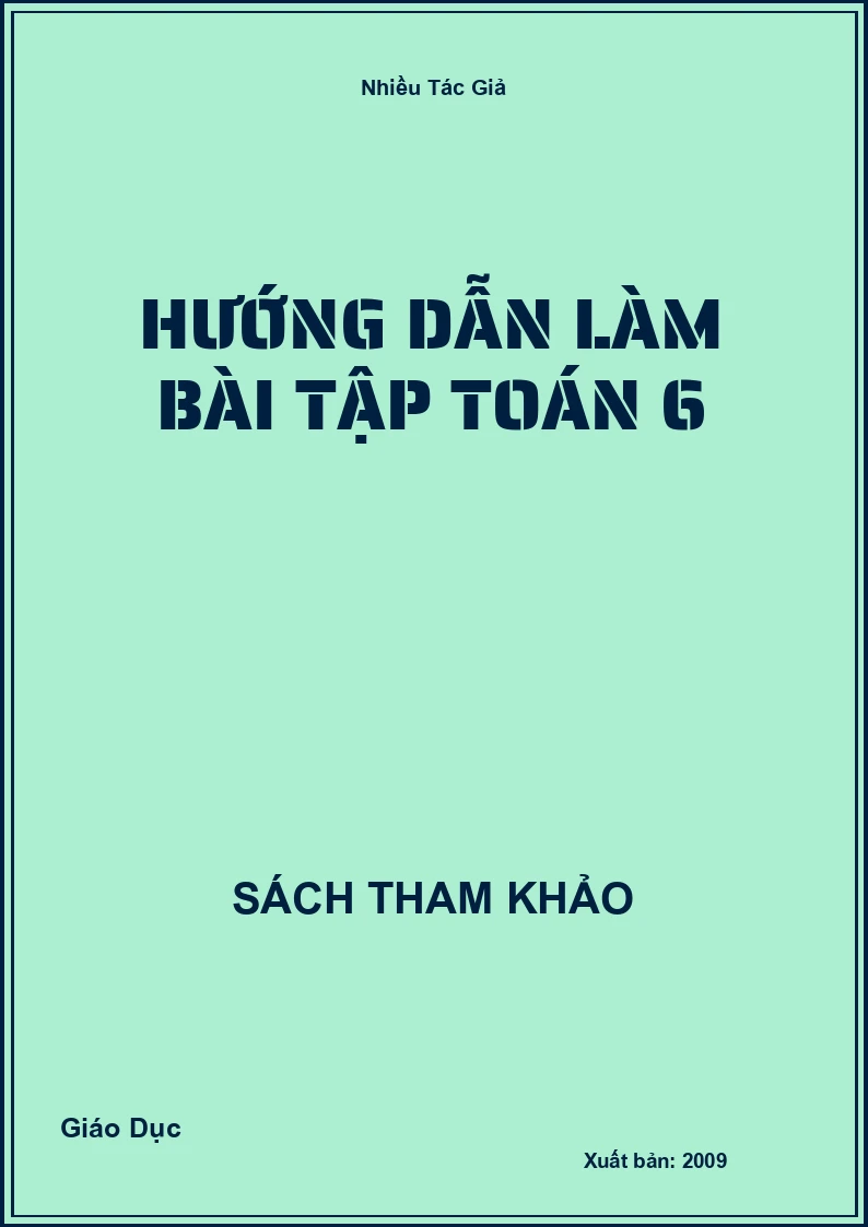 Hướng dẫn làm bài tập Toán 6