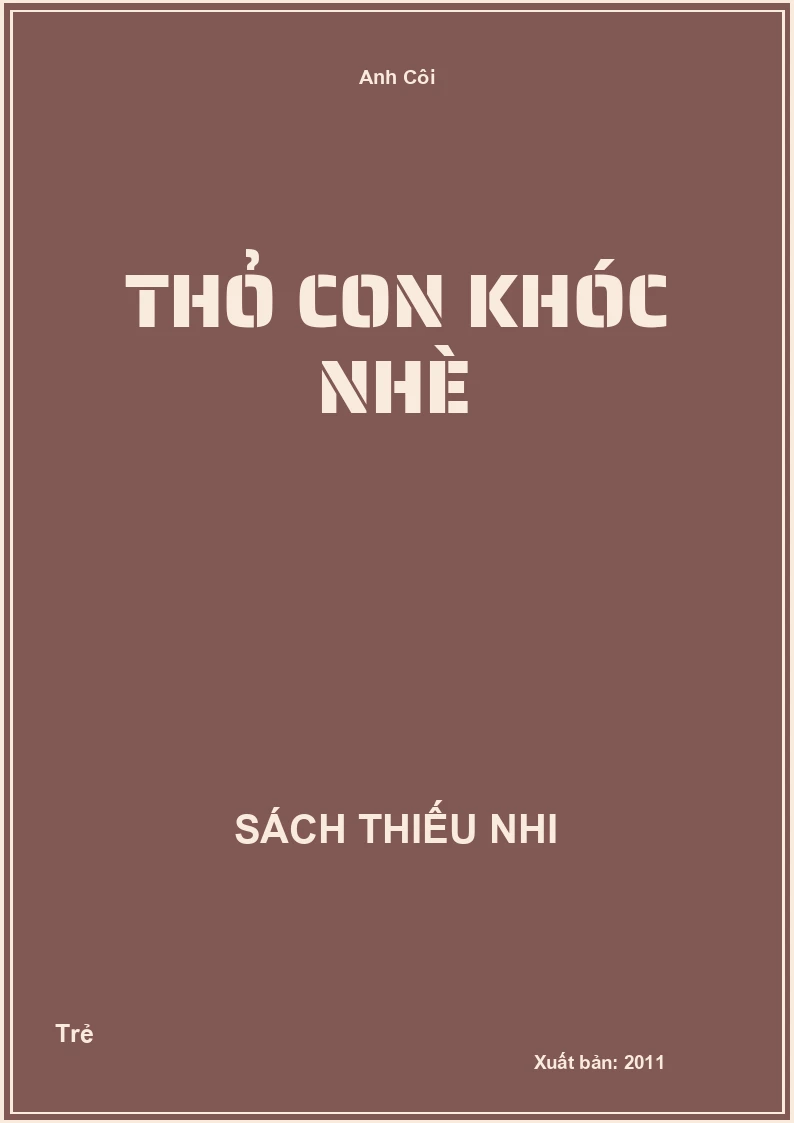 Thỏ con khóc nhè