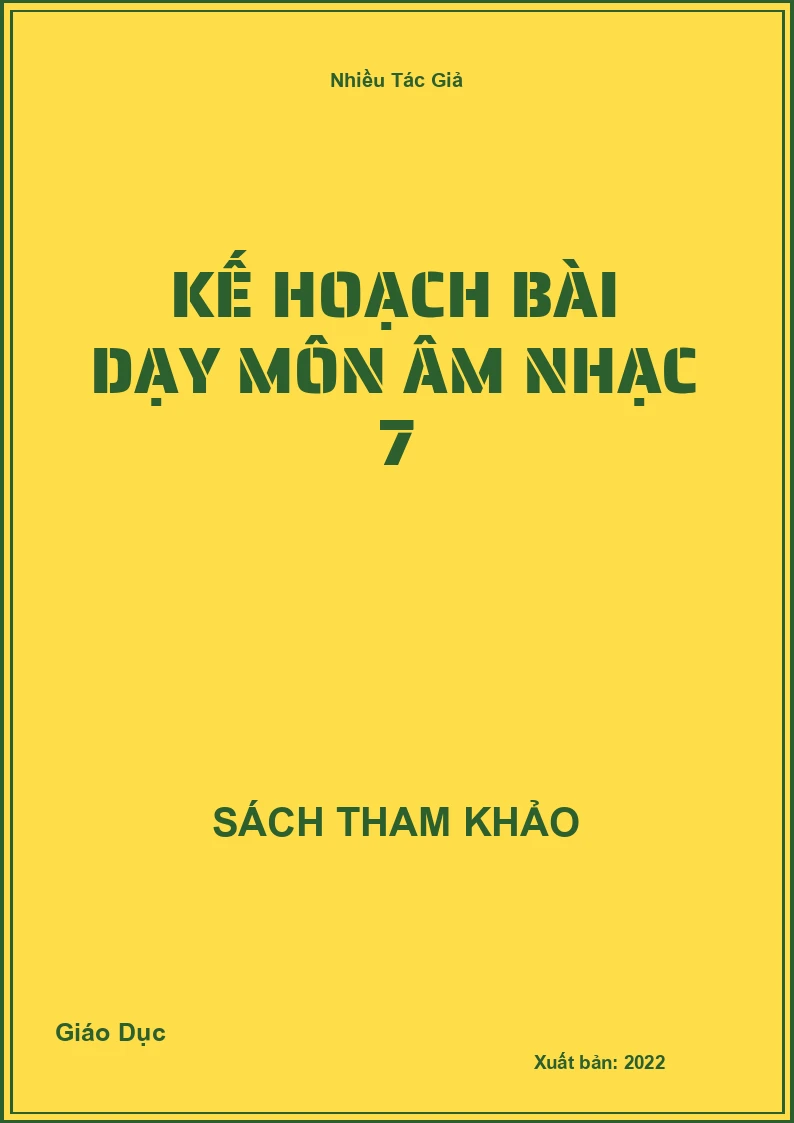 Kế hoạch bài dạy môn âm nhạc 7