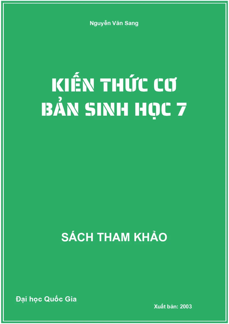 Kiến thức cơ bản Sinh học 7