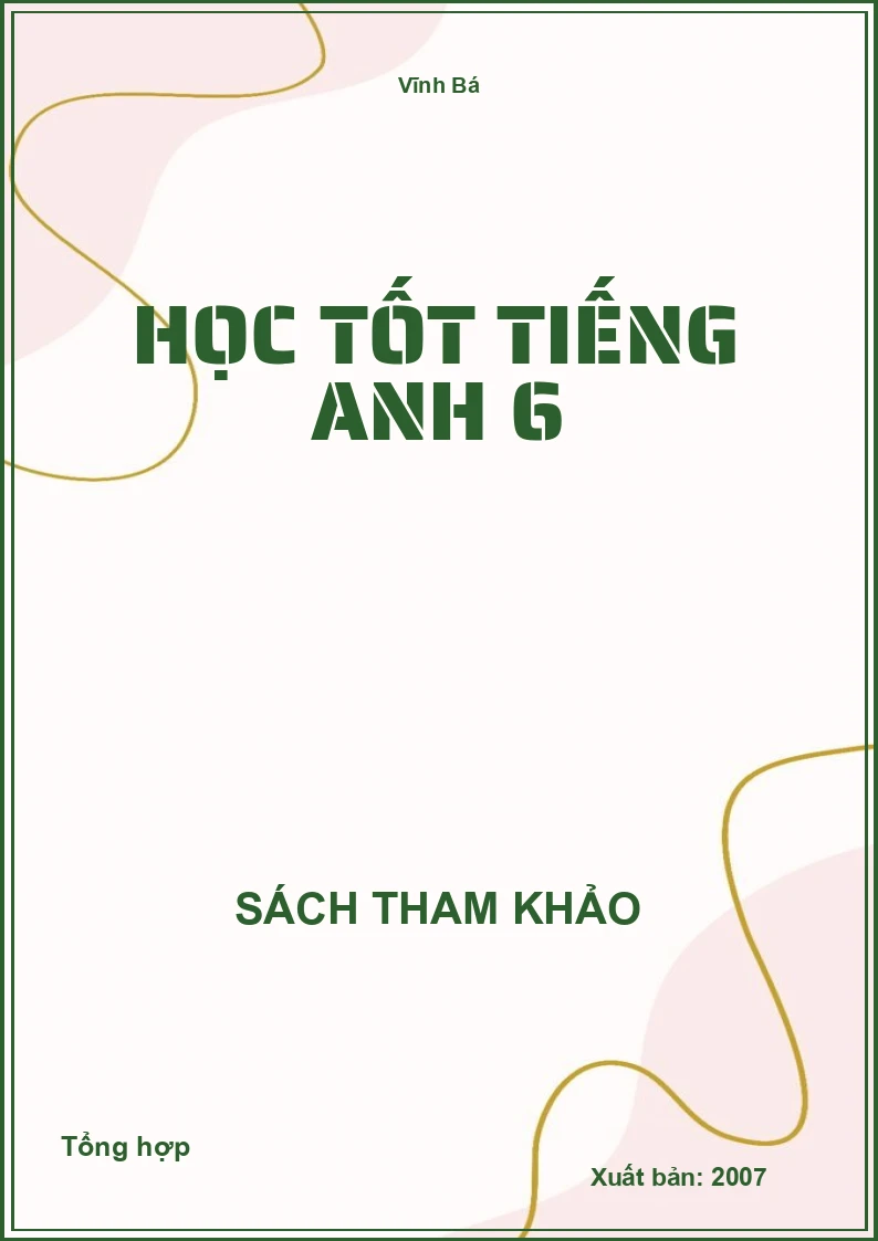 Học tốt Tiếng Anh 6