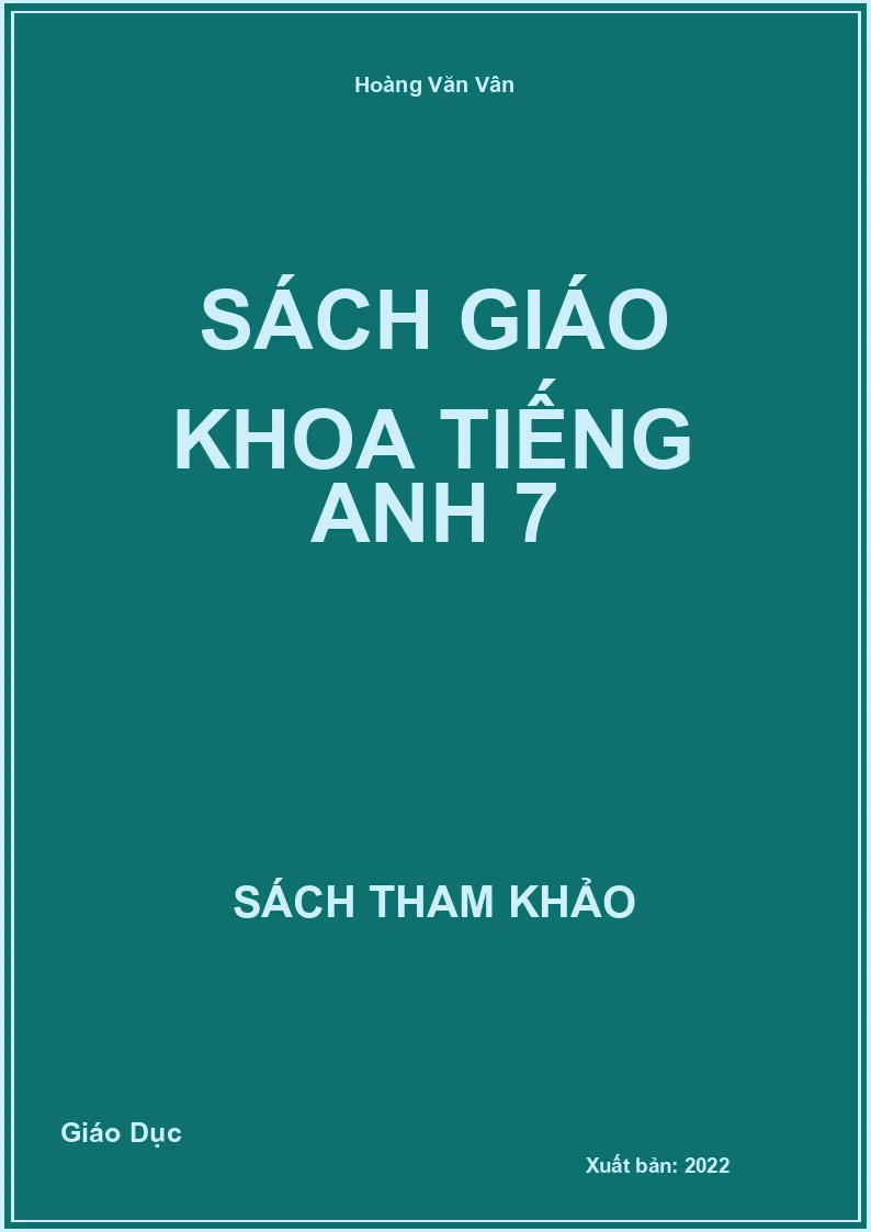 Sách Giáo Khoa Tiếng Anh 7