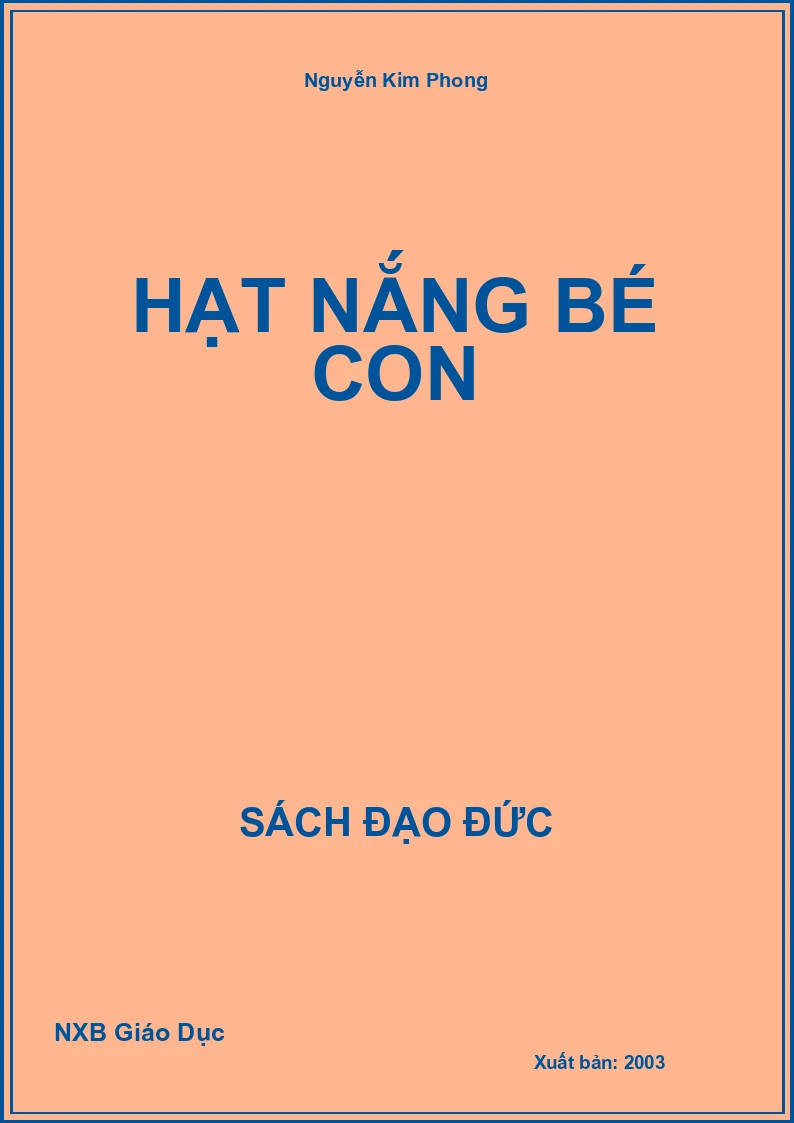 Hạt nắng bé con