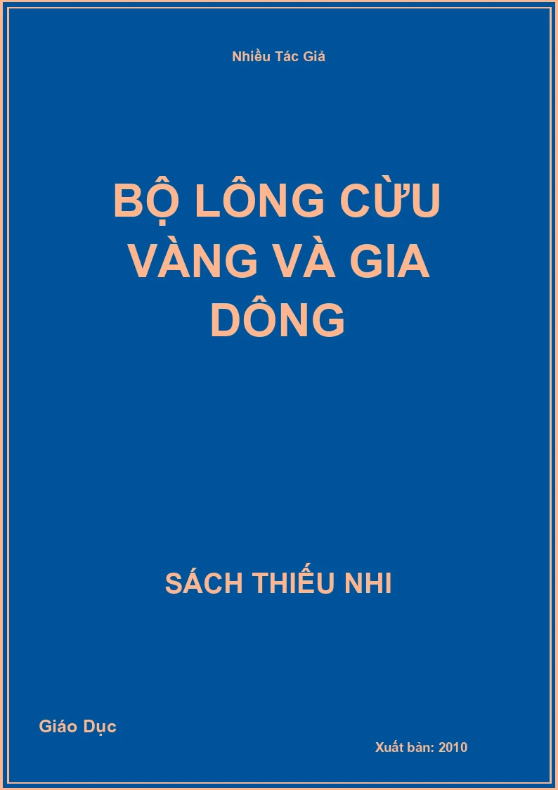 Bộ lông cừu vàng và gia dông