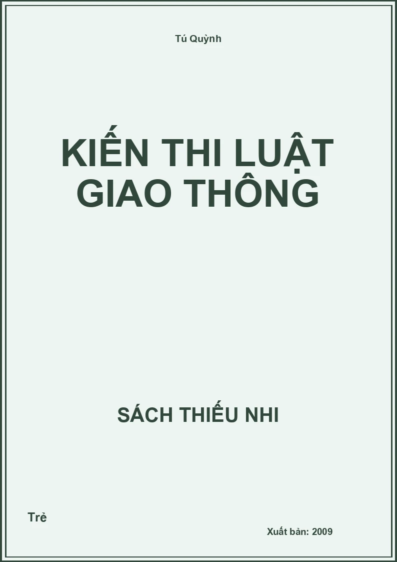 Kiến thi luật giao thông