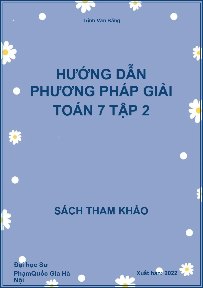 Hướng dẫn phương pháp giải Toán 7 tập 2