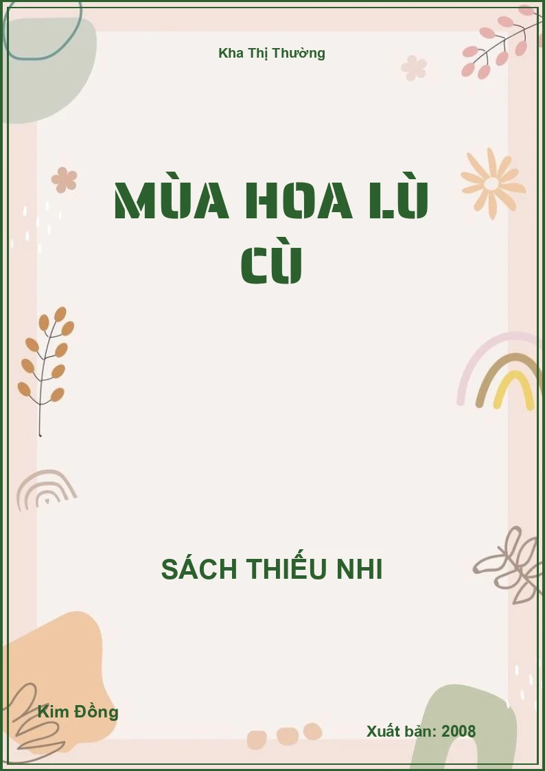 Mùa hoa lù cù