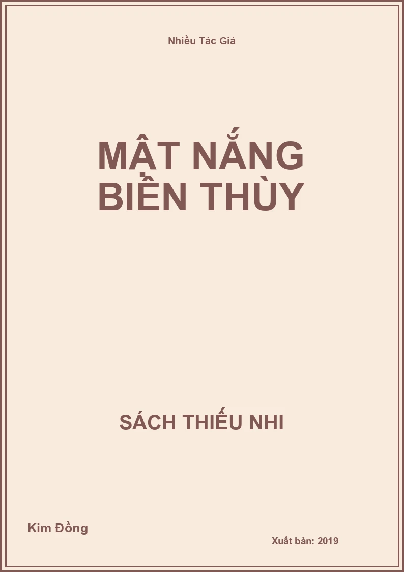 Mật nắng biên thùy