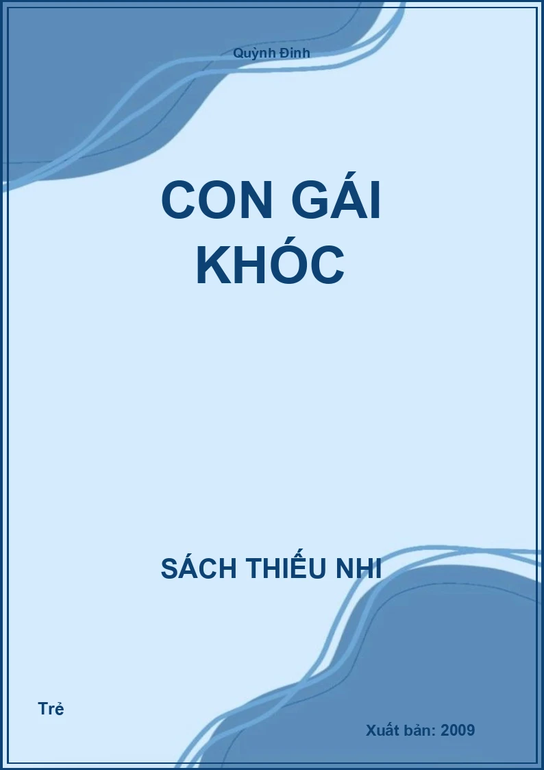 Con gái khóc