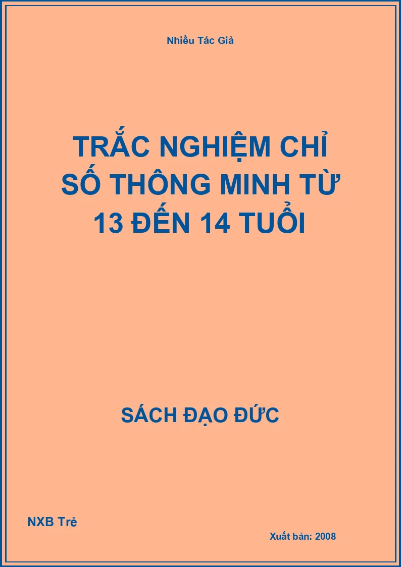 Trắc nghiệm chỉ số thông minh từ 13 đến 14 tuổi