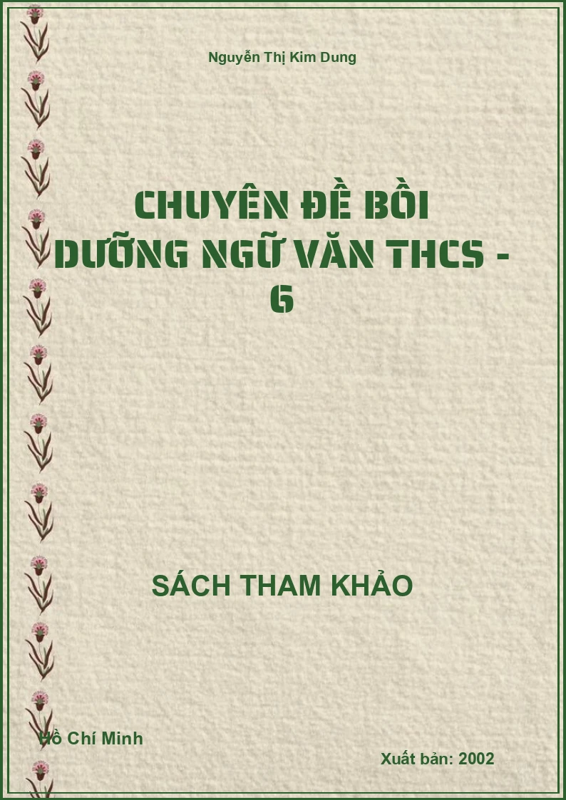 Chuyên đề bồi dưỡng Ngữ Văn THCS - 6
