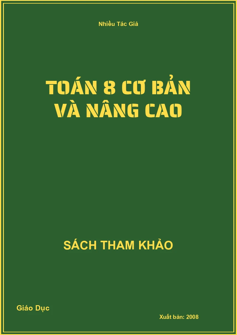 Toán 8 cơ bản và nâng cao