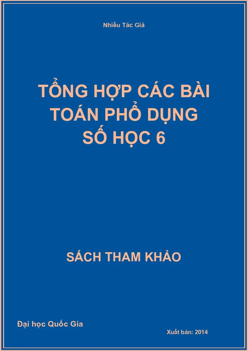 Tổng hợp các bài Toán phổ dụng số học 6