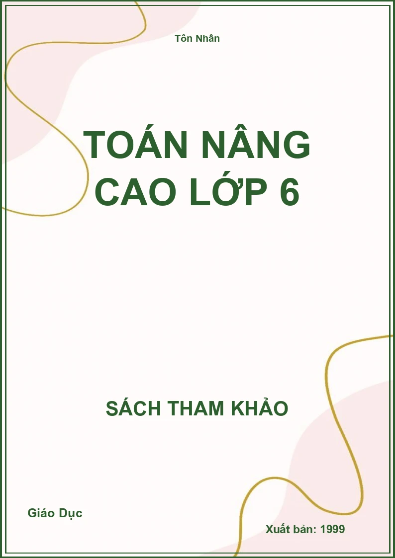 Toán nâng cao lớp 6