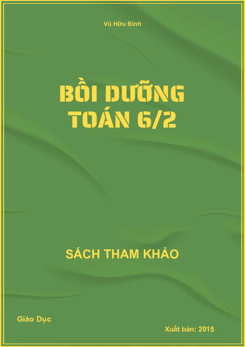 Bồi dưỡng Toán 6 - Tập 2