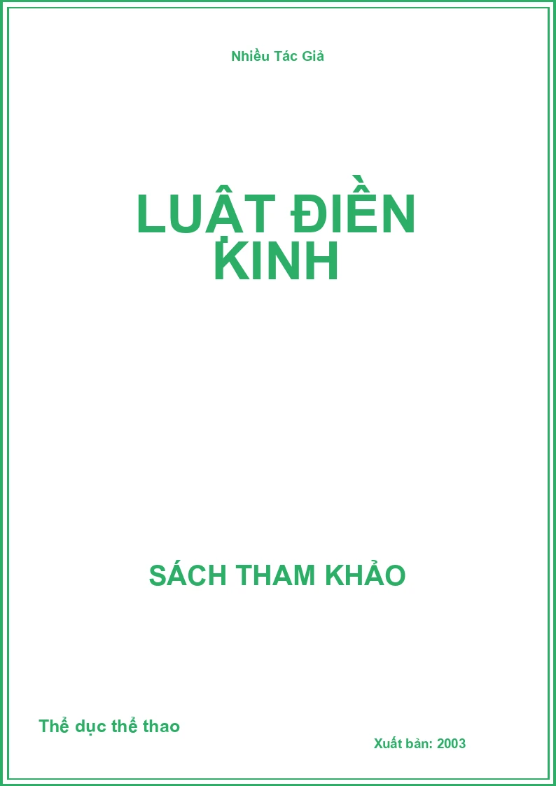 Luật điền kinh