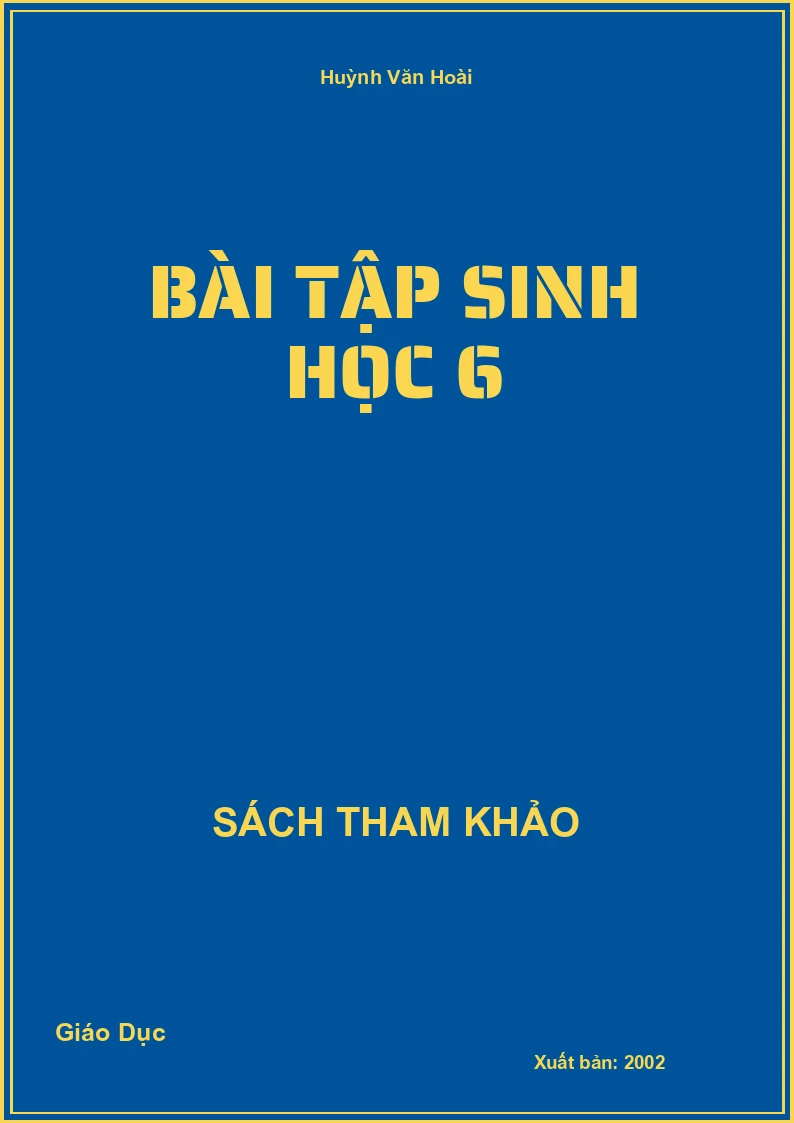 Bài tập Sinh học 6