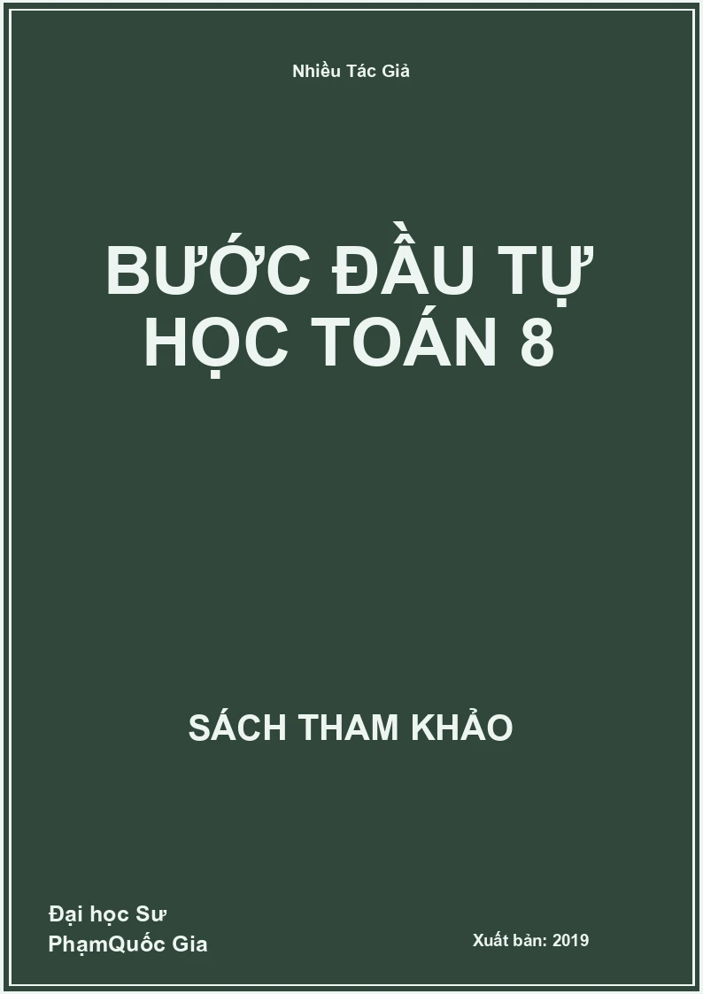 Bước đầu tự học Toán 8