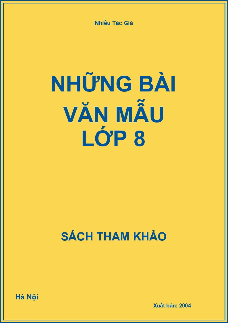 Những bài văn mẫu lớp 8