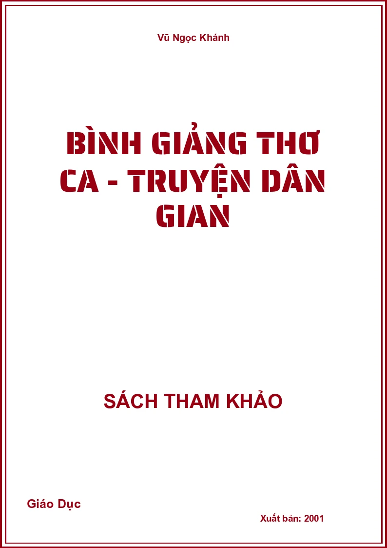 Bình giảng thơ ca - truyện dân gian
