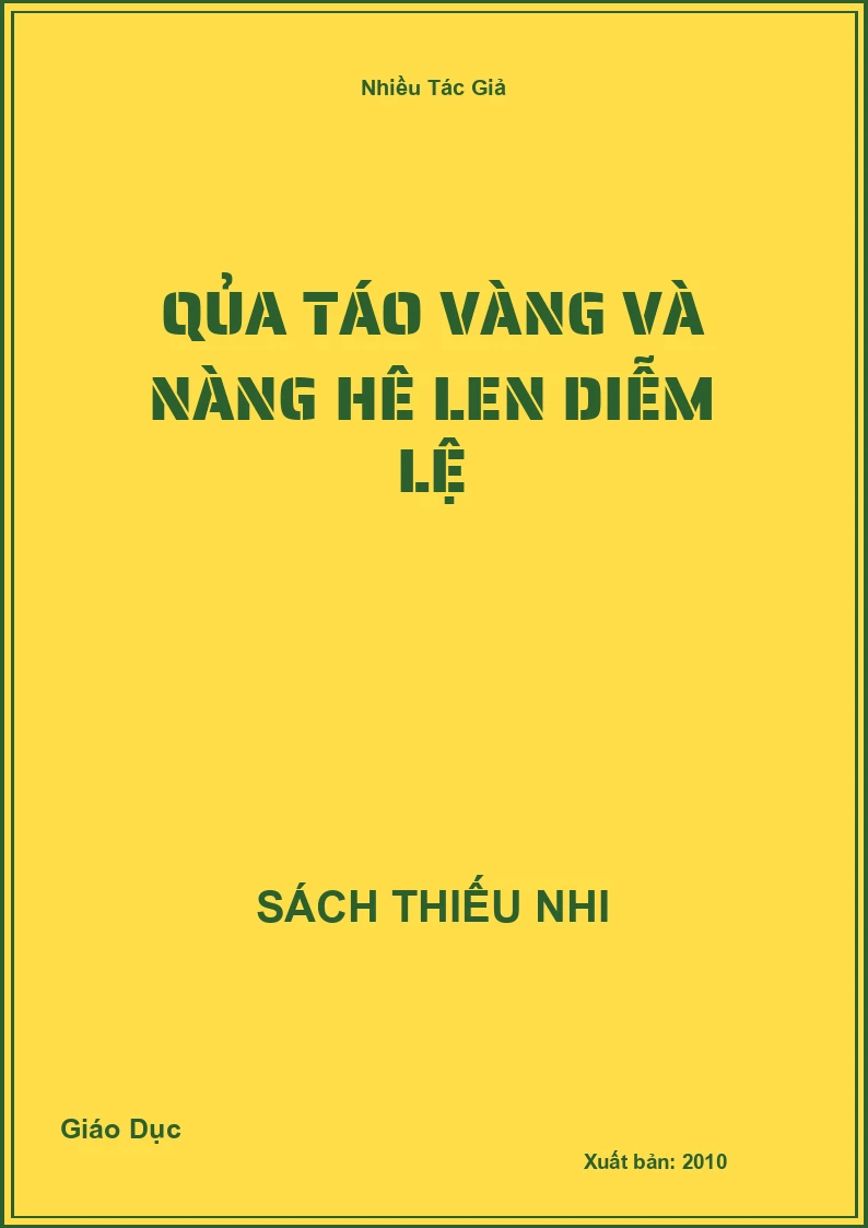 Qủa táo vàng và nàng hê len diễm lệ