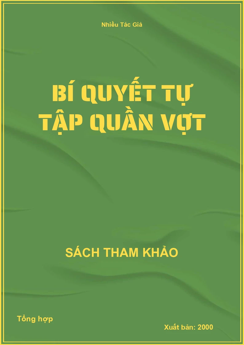 Bí quyết tự tập quần vợt