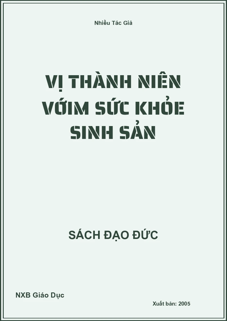 Vị thành niên vớim sức khỏe sinh sản