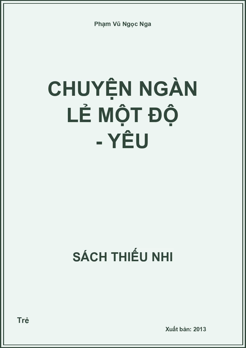 Chuyện ngàn lẻ một độ - yêu