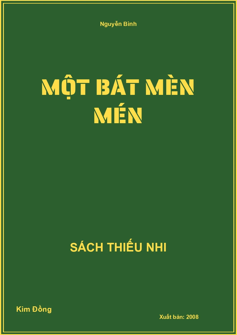 Một bát mèn mén