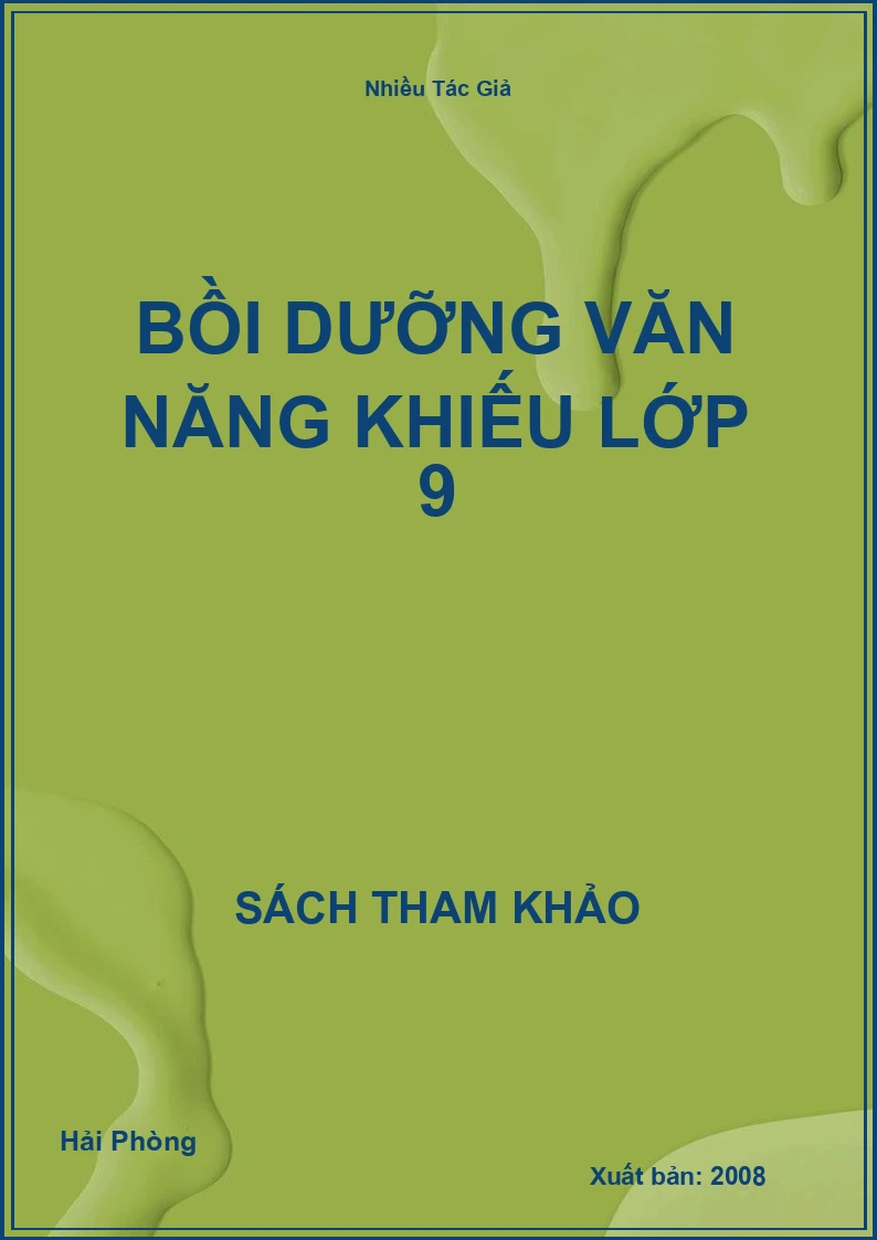 Bồi dưỡng văn năng khiếu lớp 9