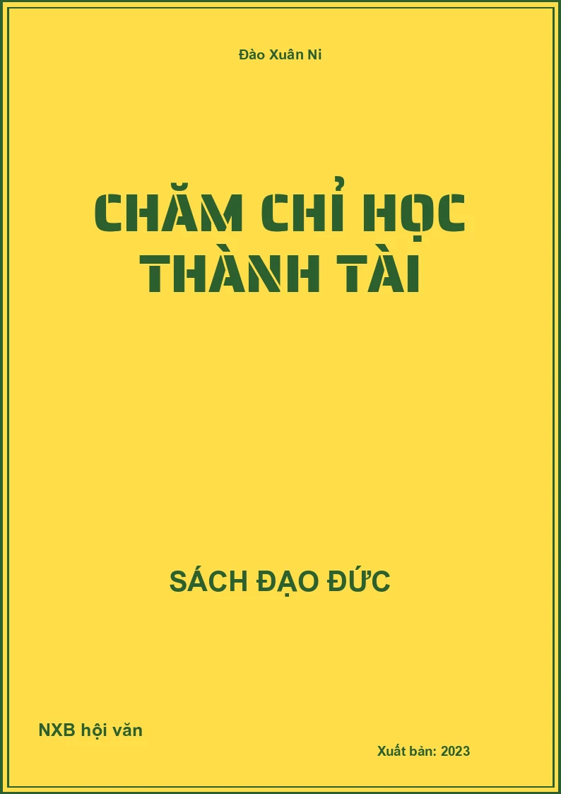 Chăm chỉ học thành tài